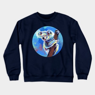 Koala Bear - Colorful Animal Illustration Crewneck Sweatshirt